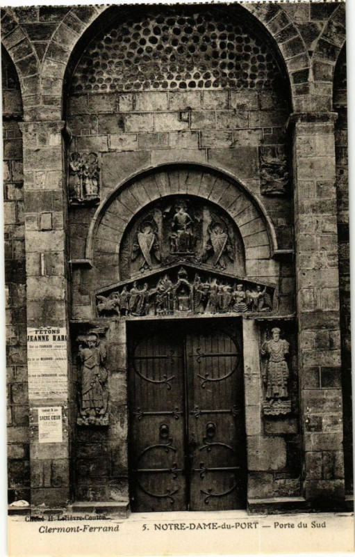Carte postale ancienne Clermont-Ferrand - N.-D.-du-Port - Porte du Sud à Clermont-Ferrand