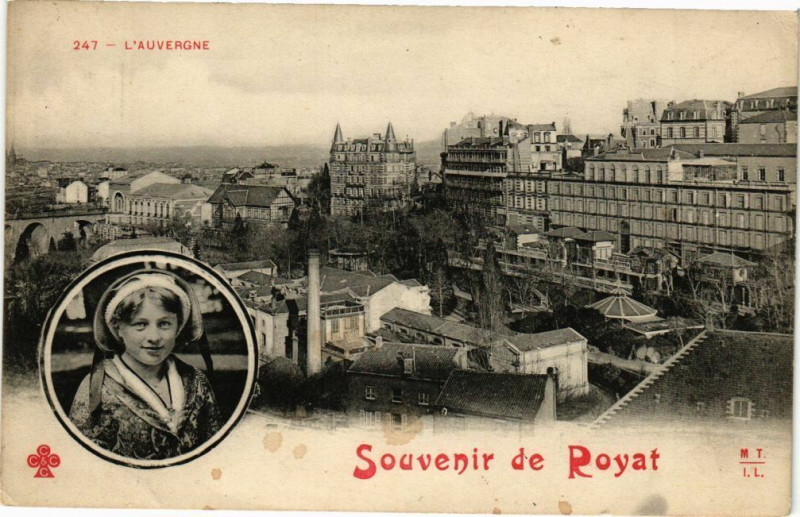 Carte postale ancienne Souvenir de Royat à Royat