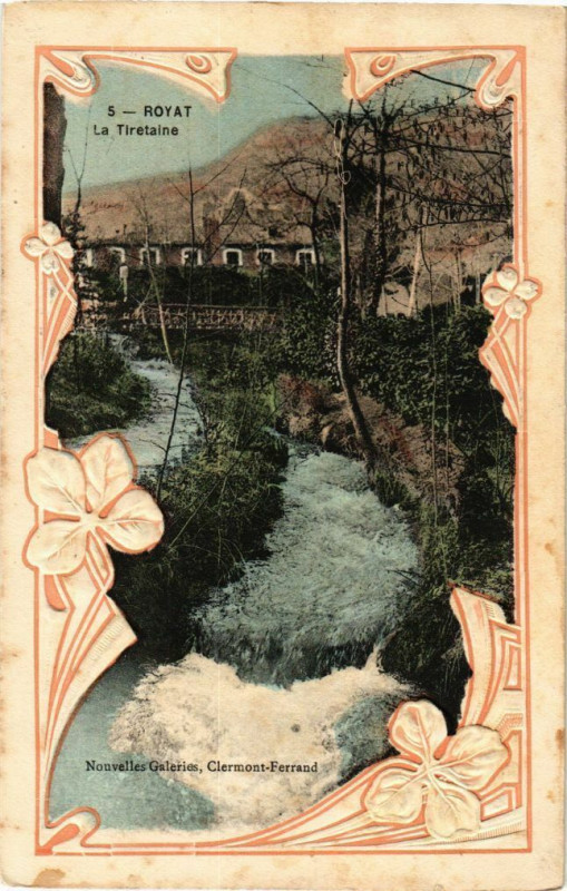 Carte postale ancienne Royat - La tiretain à Royat