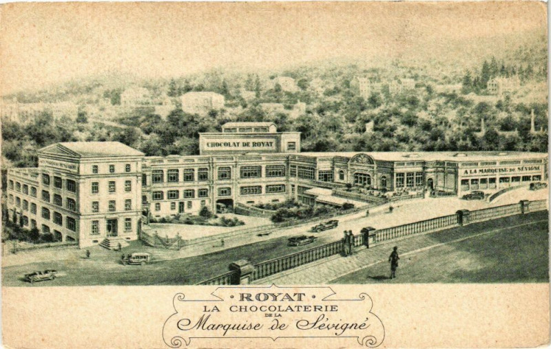 Carte postale ancienne Royat - La choclaterie à Royat