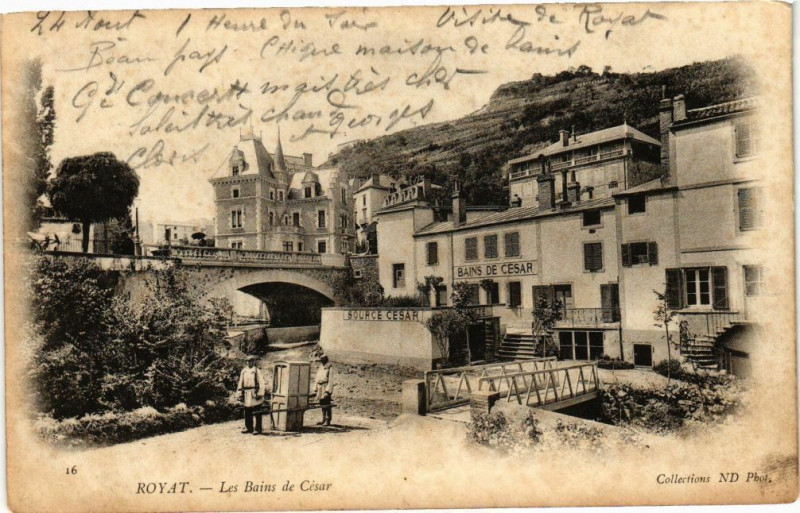 Carte postale ancienne Royat-les-Bains de cesar à Royat