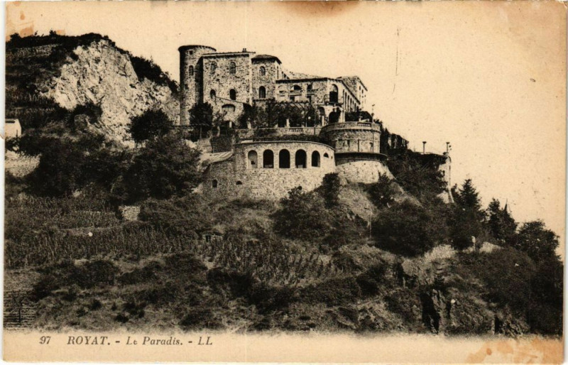 Carte postale ancienne Royat - Le Paradis à Royat