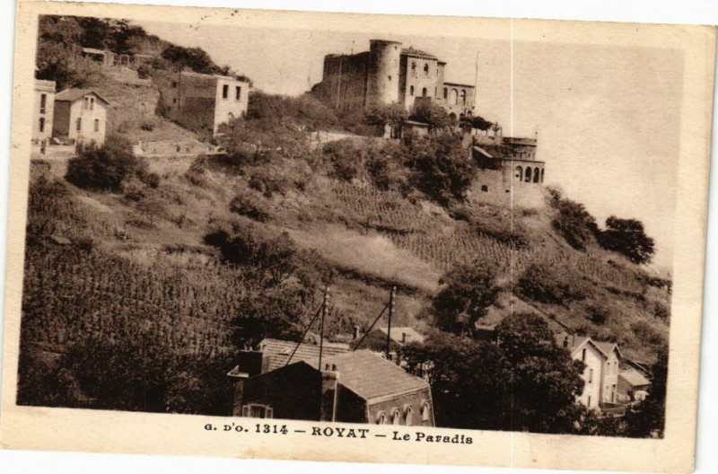 Carte postale ancienne Royat - Le paradis à Royat