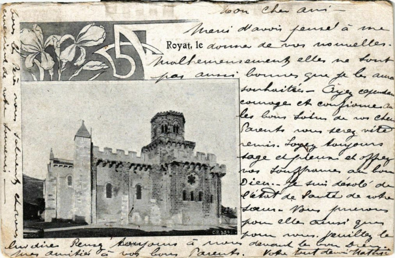 Carte postale ancienne Royat à Royat