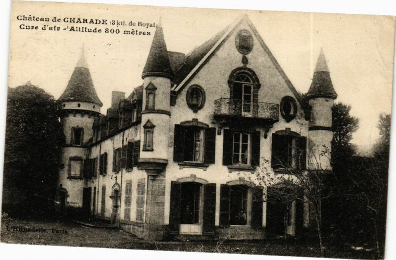 Carte postale ancienne Chateau de charade