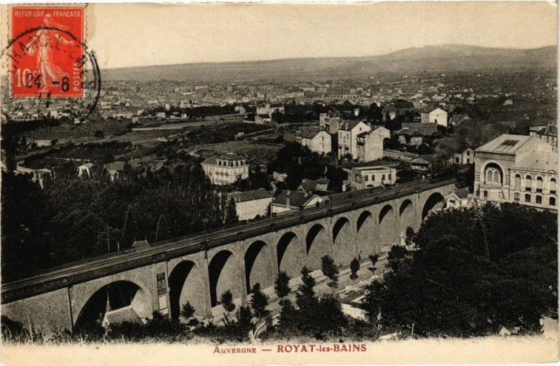 Carte postale ancienne Auvergne - Royat-les-Bains à Royat