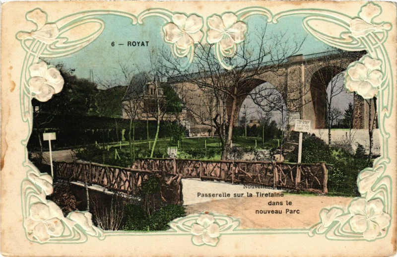 Carte postale ancienne Royat - Nouvelle galeries à Royat