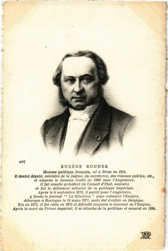 Carte postale ancienne Eugene rouher
