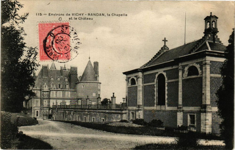 Carte postale ancienne Env. de Vichy - Randan la Chapelle à Randan
