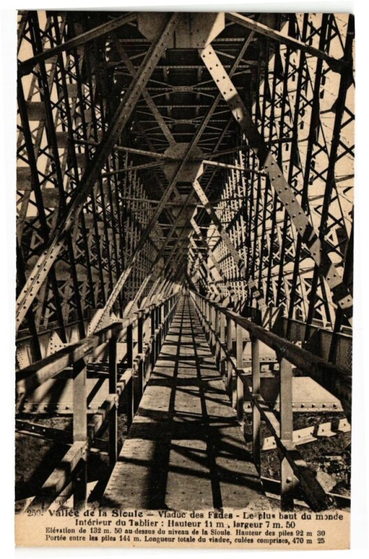Carte postale ancienne Vallée de la Sioule - Viaduc des Fades aux Ancizes-Comps