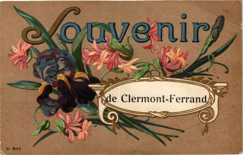 Carte postale ancienne Souvenir de Clermont-Ferrand à Clermont-Ferrand