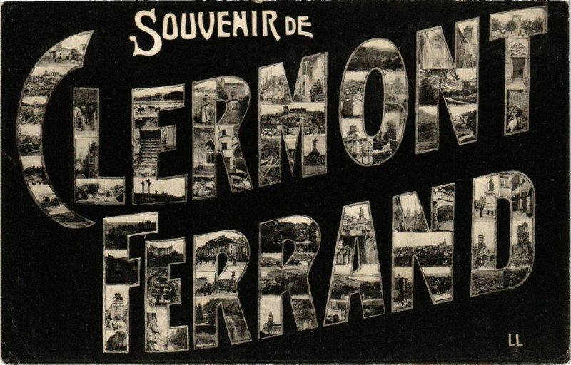 Carte postale ancienne Souvenir de Clermont-Ferrand à Clermont-Ferrand