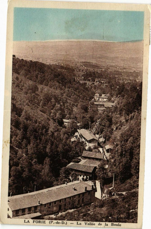 Carte postale ancienne La Foire (P.-de-D.) - La Vallée de la Boule