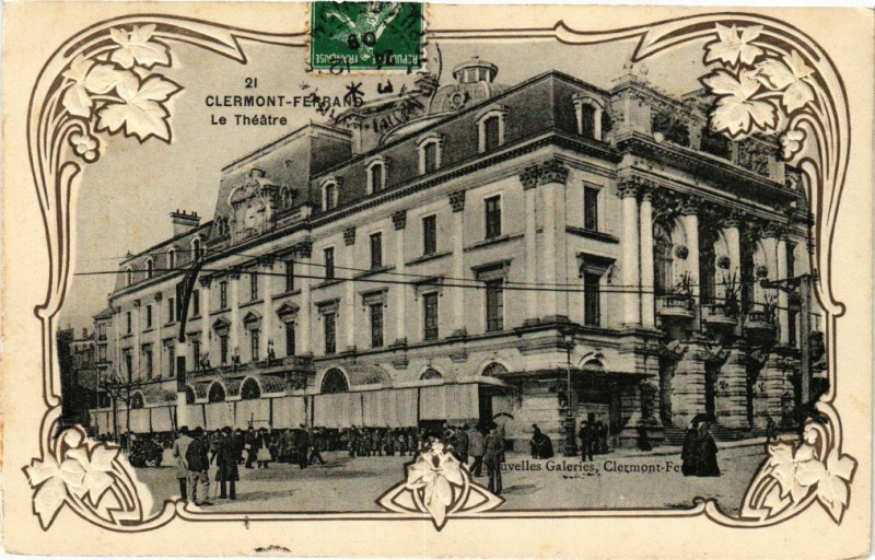 Carte postale ancienne Clermont-Ferrand - Le Theatre à Clermont-Ferrand