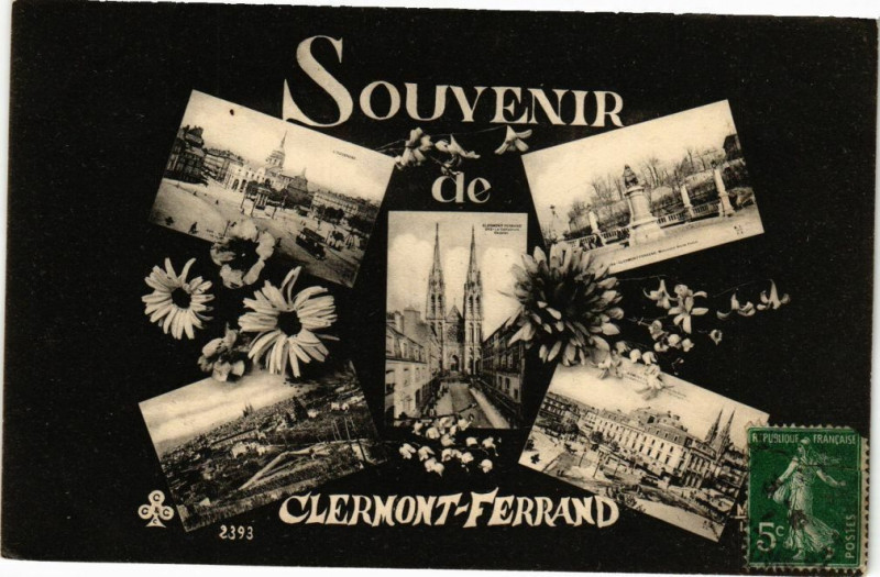 Carte postale ancienne Souvenir de Clermont-Ferrand à Clermont-Ferrand