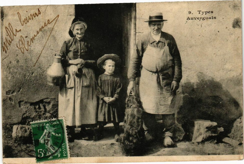 Carte postale ancienne Types Auvernats