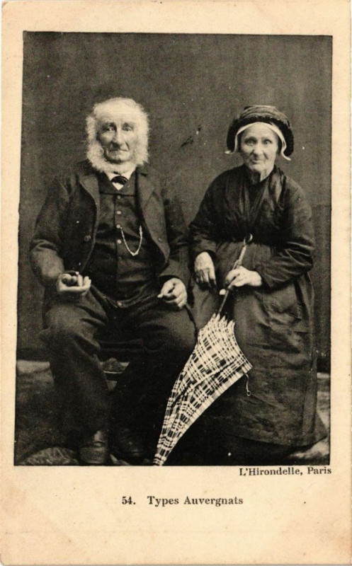 Carte postale ancienne Types Auvergnats