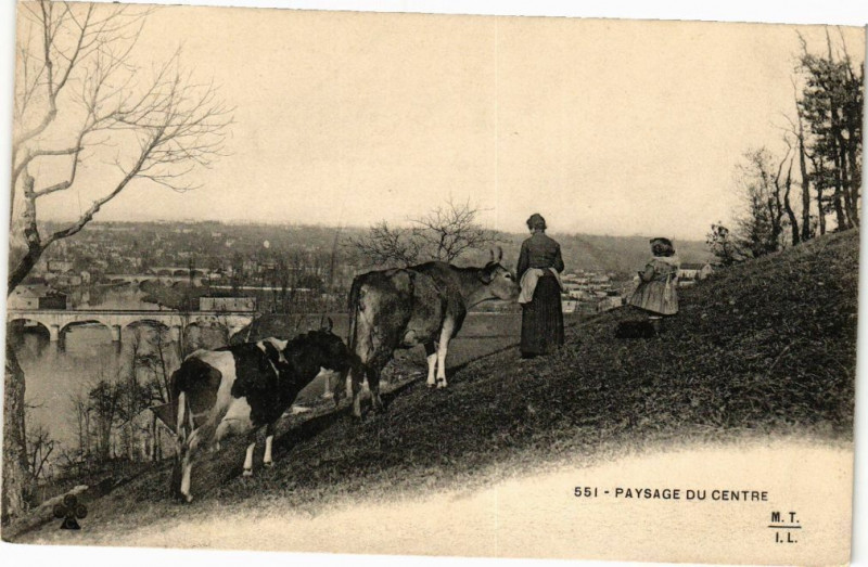 Carte postale ancienne Paysage du Centre