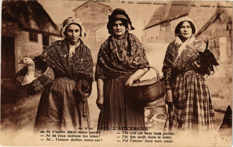 Carte postale ancienne L'Auvergne