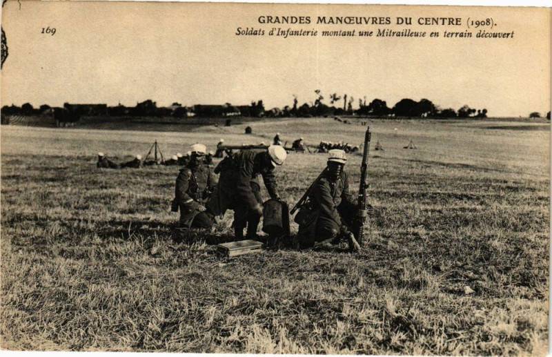 Carte postale ancienne Grandes Manoeuvres du Centre
