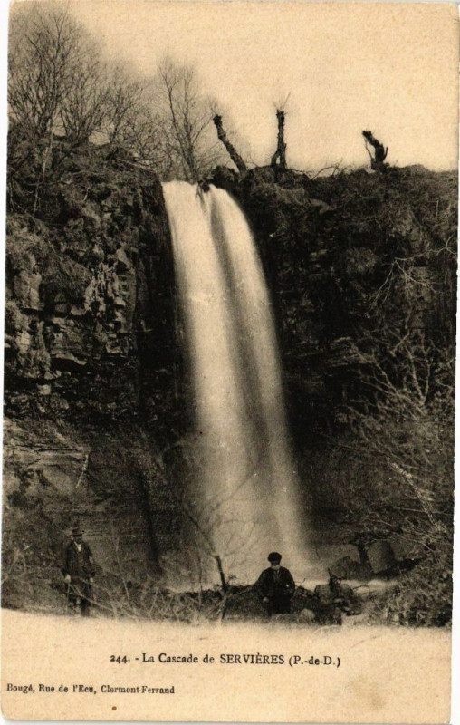 Carte postale ancienne Cascade de Servieres