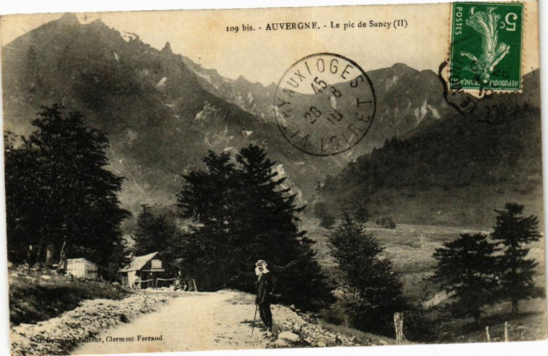 Carte postale ancienne Auvergne - Le Pic de Sancy