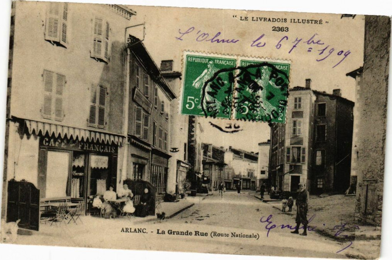Carte postale ancienne Ardes - La Grande Rue à Ardes