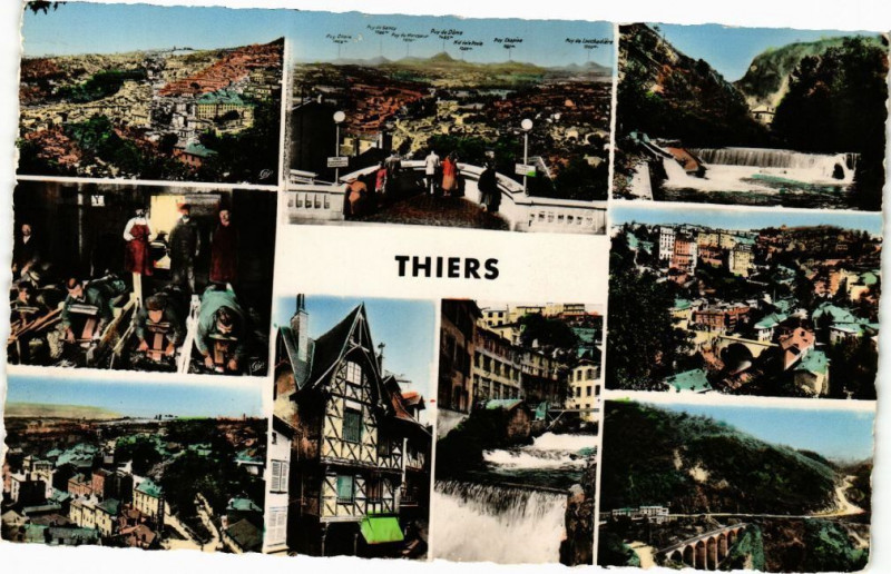 Carte postale ancienne Thiers à Thiers