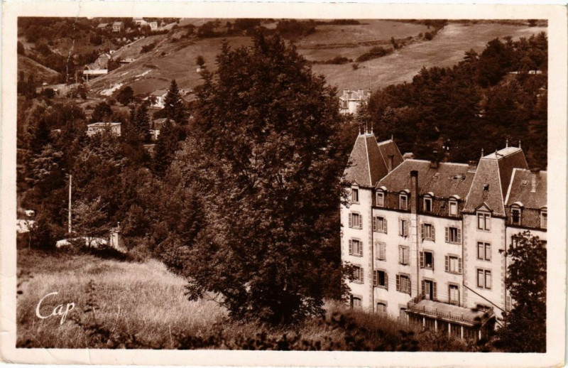 Carte postale ancienne Saint-Nectaire - Vue générale sur Pre Catelan à Saint-Nectaire