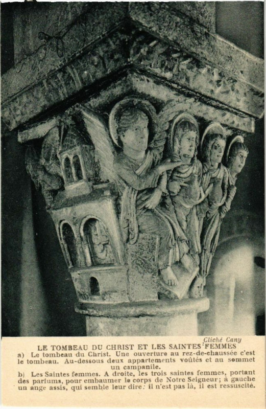Carte postale ancienne Le tombeau du christ et les Stes femmes à Ris