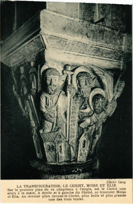 Carte postale ancienne La transfiguration le christ moise et elie à Ris