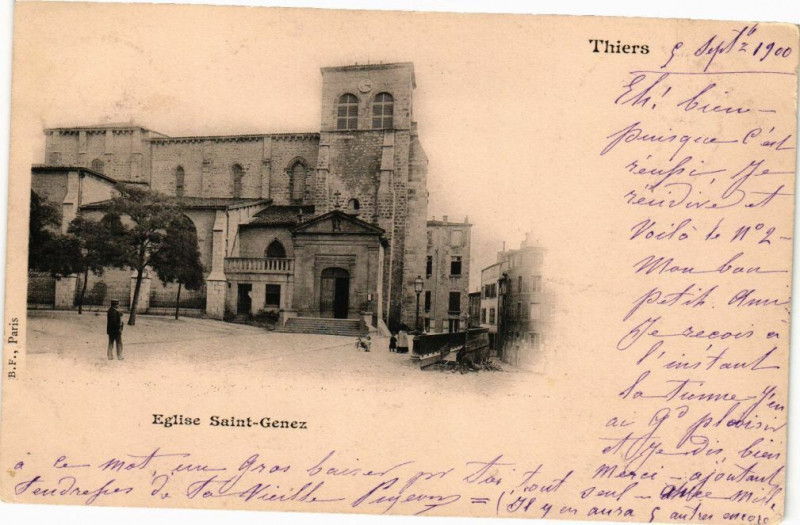 Carte postale ancienne Eglise Saint-genez