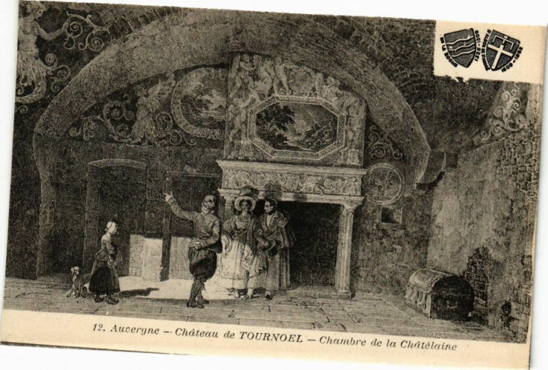 Carte postale ancienne Auvergne - Chateau de Tournoel
