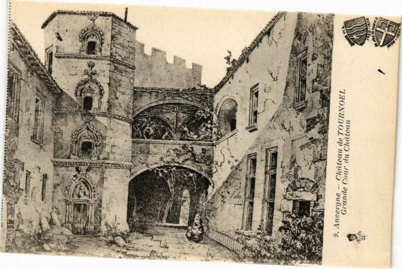 Carte postale ancienne Auvergne - Chateau de Tournoel