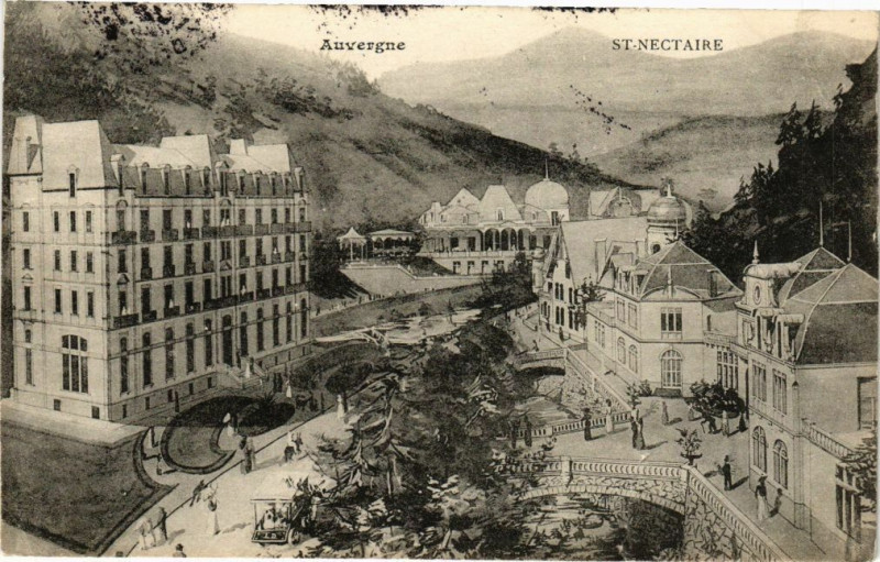 Carte postale ancienne Auvergne - Saint-Nectaire à Saint-Nectaire