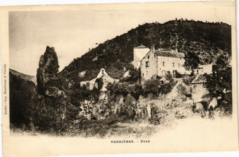Carte postale ancienne Verrieres - Dvke à Verrières