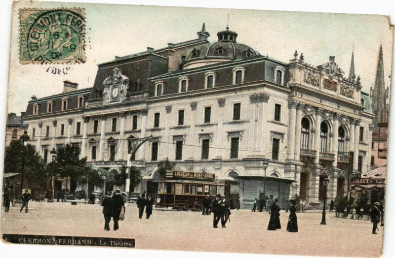 Carte postale ancienne Clermont-Ferrand - Le Theatre à Clermont-Ferrand