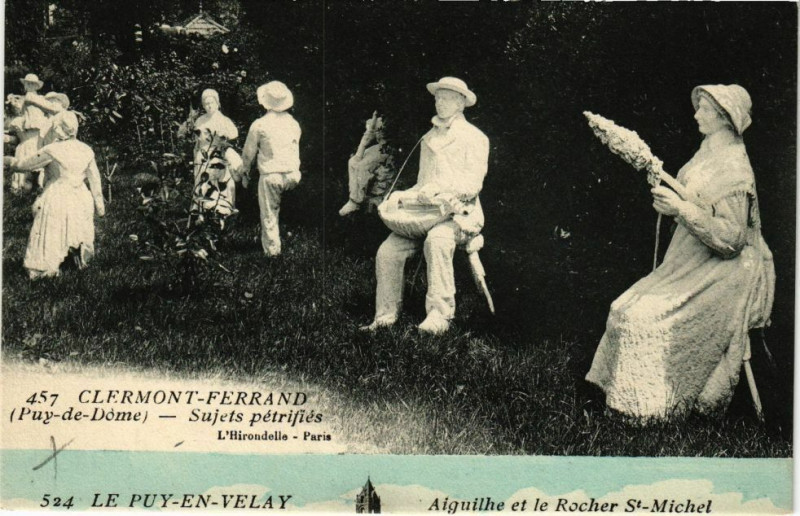 Carte postale ancienne Clermont-Ferrand (Puy-de-Dome) - Sujets Petrifies - L'Hirondelle à Clermont-Ferrand