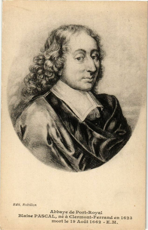 Carte postale ancienne Abbaye de Pont-Royal - Blaise Pascal ne a Clermont-Ferrand en 1623 à Clermont-Ferrand