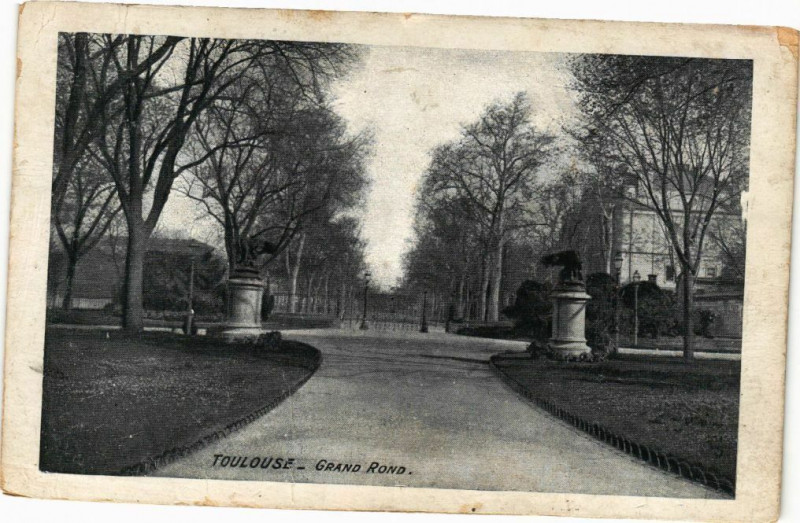 Carte postale ancienne Toulouse - Grand Rond