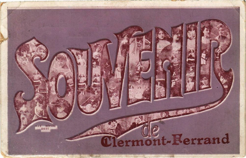 Carte postale ancienne Souvenir de Clermont-Ferrand à Clermont-Ferrand