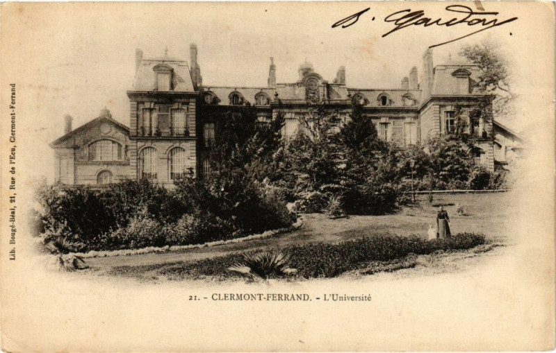 Carte postale ancienne Clermont-Ferrand - L'Universite à Clermont-Ferrand