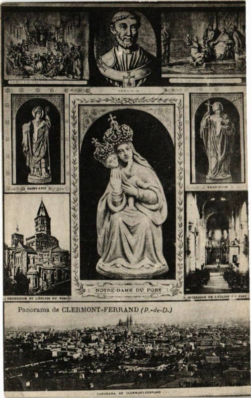Carte postale ancienne Panorama de Clermont-Ferrand (P.-de-D.) à Clermont-Ferrand