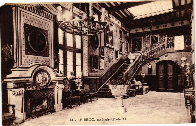 Carte postale ancienne Le Broc-par Issoire à Issoire