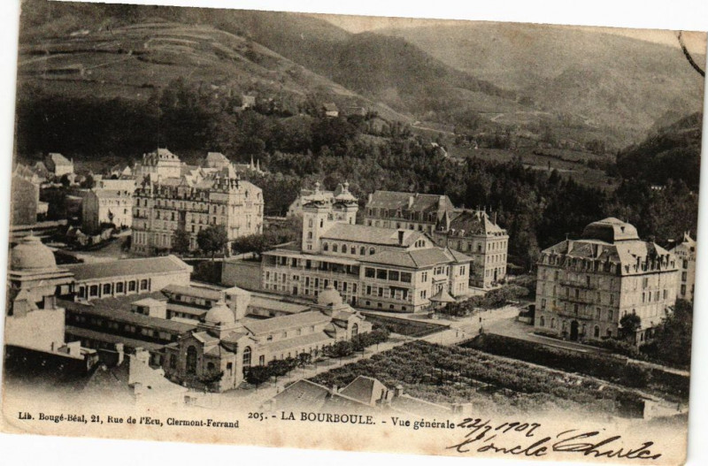 Carte postale ancienne La Bourboule - Vue générale à La Bourboule
