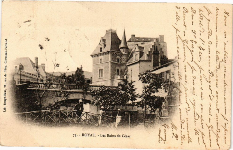 Carte postale ancienne Royat-les-Bains de Cesar à Royat