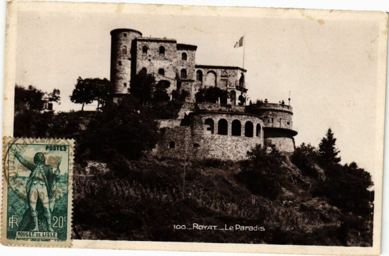 Carte postale ancienne Royat - Le Paradis à Royat
