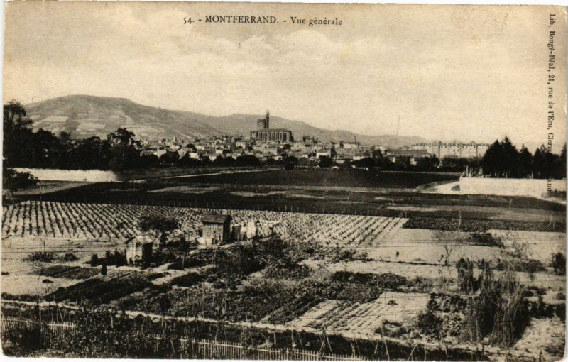 Carte postale ancienne Montferrand - Vue générale