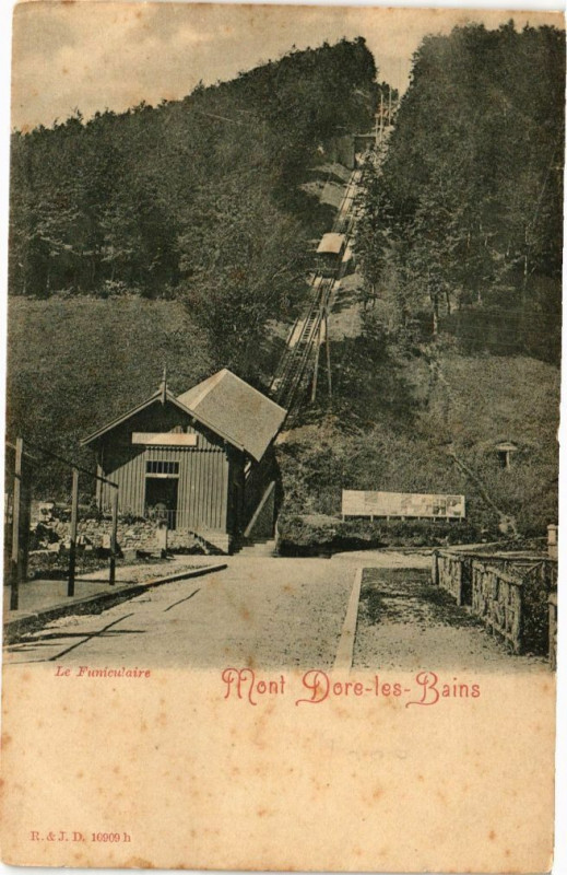 Carte postale ancienne Le Mont-Dore - Le Funiculaire à Mont-Dore
