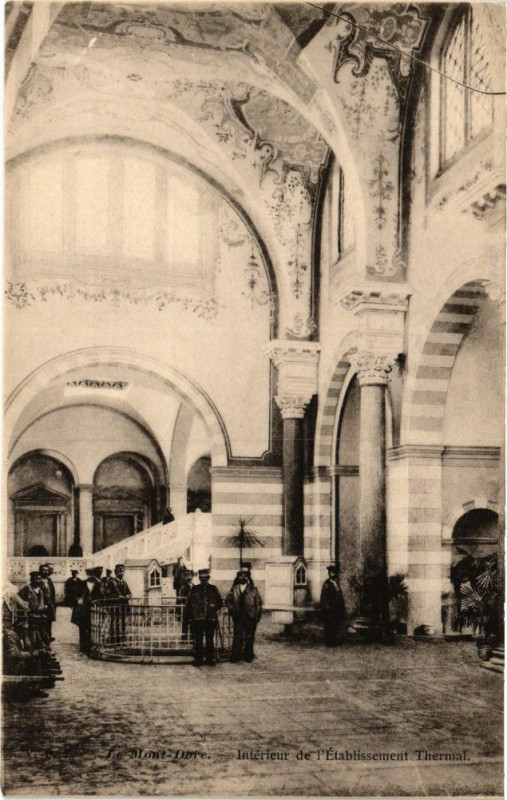 Carte postale ancienne Le Mont-Dore - Interieur de l'Etabl. THERMal à Mont-Dore